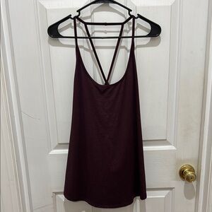 Maroon Strappy Tank Top